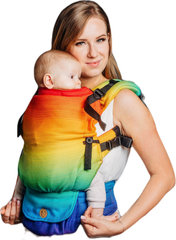 Lenny Lamb Baby carrier: LennyUpGrade Rainbow Baby