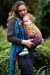 Woven Wrap Yaro Shining Duo Havana Grad Green Black Tencel