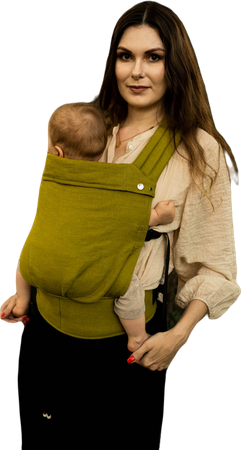 Qusy carrier / Linen Olive - adjustable ergonomic carrier