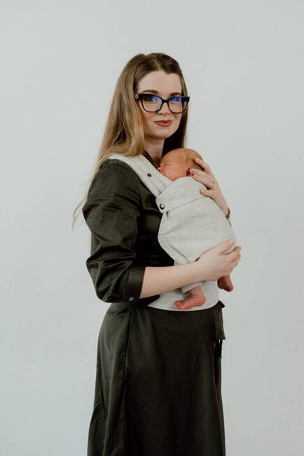 Baby Carrier Qusy Mini - Linen Beige