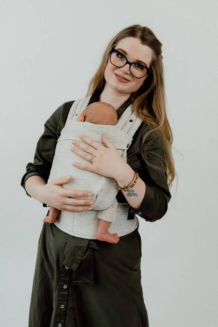 Baby Carrier Qusy Mini - Linen Beige