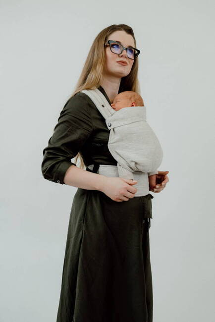 Baby Carrier Qusy Mini - Linen Beige