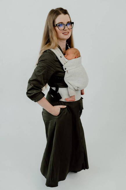 Baby Carrier Qusy Mini - Linen Beige