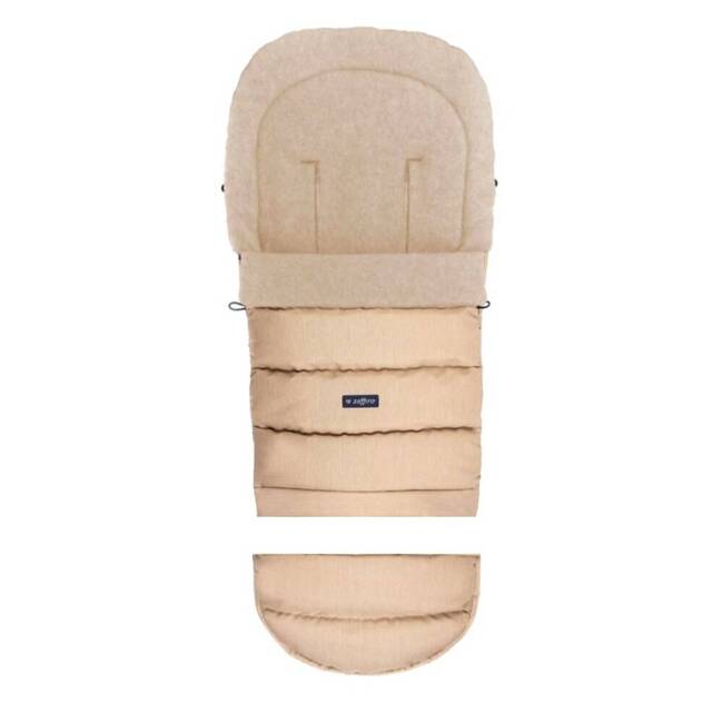 Baby carriage footmuff iGrow 4.0 Beige Wool premium + Melange Beige 