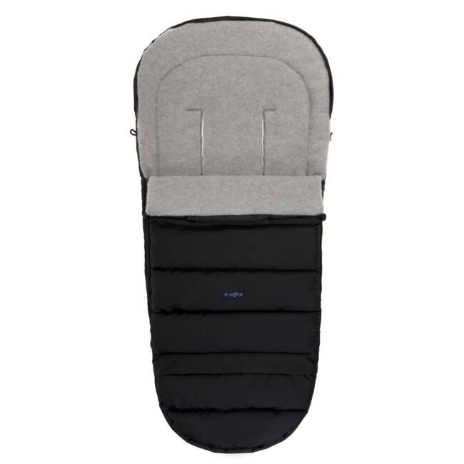 Baby carriage footmuff iGrow 4.0 Grey Wool premium + Black