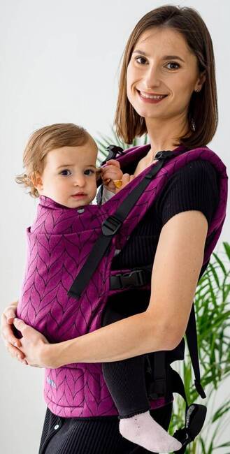 Baby carrier Kavka Multi-age: Aubergine Braid 2024