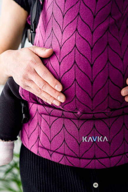 Baby carrier Kavka Multi-age: Aubergine Braid 2024