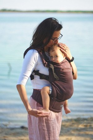 Baby carrier Kavka Multi-age Aubergine Linen