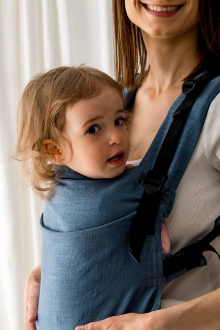 Baby carrier Kavka Multi-age: Casual Blue Linen