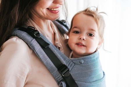 Baby carrier Kavka Multi-age: Ink Herringbone