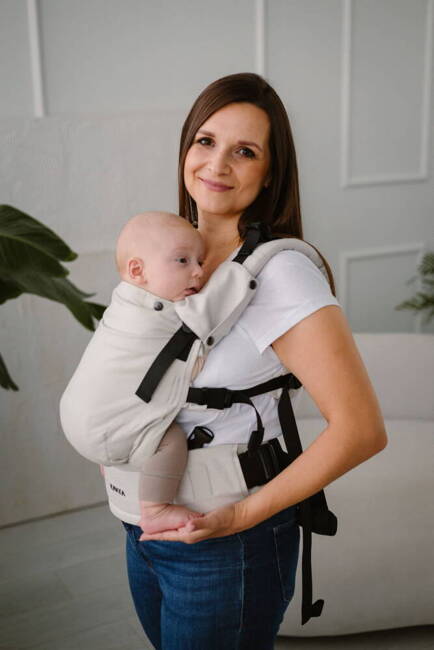 Baby carrier Kavka Multi-age: Pearl Herringbone 2024