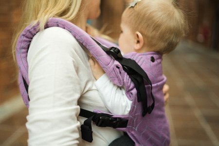Baby carrier Kavka Multi-age dusty pink braid