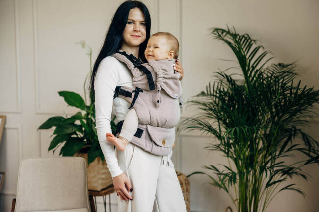 LennyLamb Baby carrier: LennyUpGrade: Litte Herringbone Almond