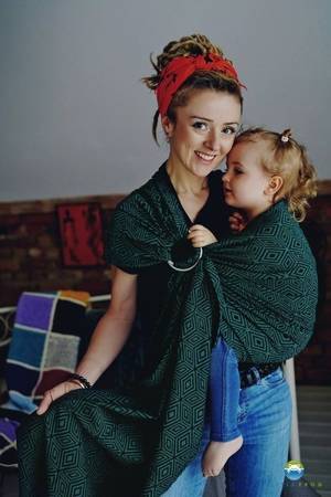 Little Frog Ring Sling - Emerald Cube