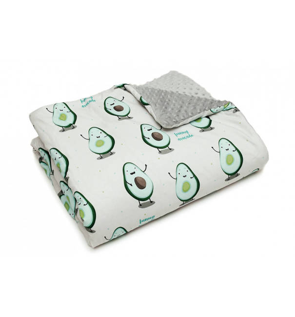 Minky Fleece Blanket (Avokado) 80x100 cm