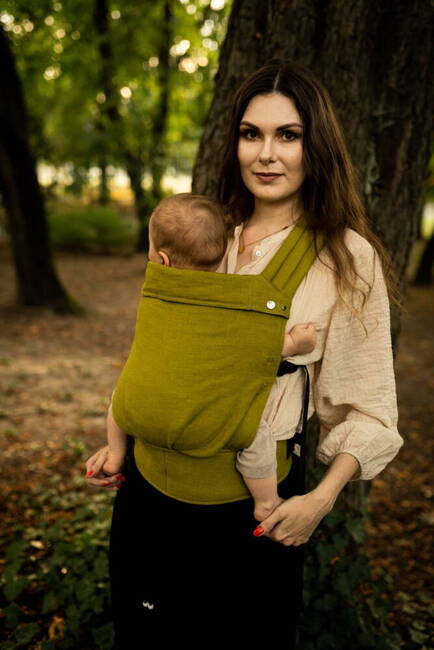 Qusy carrier / Linen Olive - adjustable ergonomic carrier 