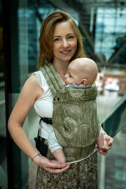 Qusy carrier / Sand Stories Eden - adjustable ergonomic carrier 