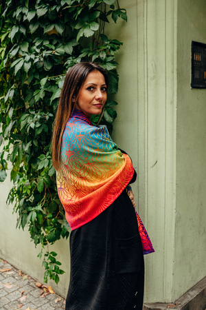 Shawl made of wrap fabric LennyLamb - Rainbow Lotus