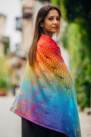 Shawl made of wrap fabric LennyLamb - Rainbow Lotus