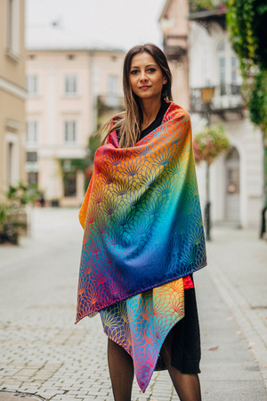 Shawl made of wrap fabric LennyLamb - Rainbow Lotus