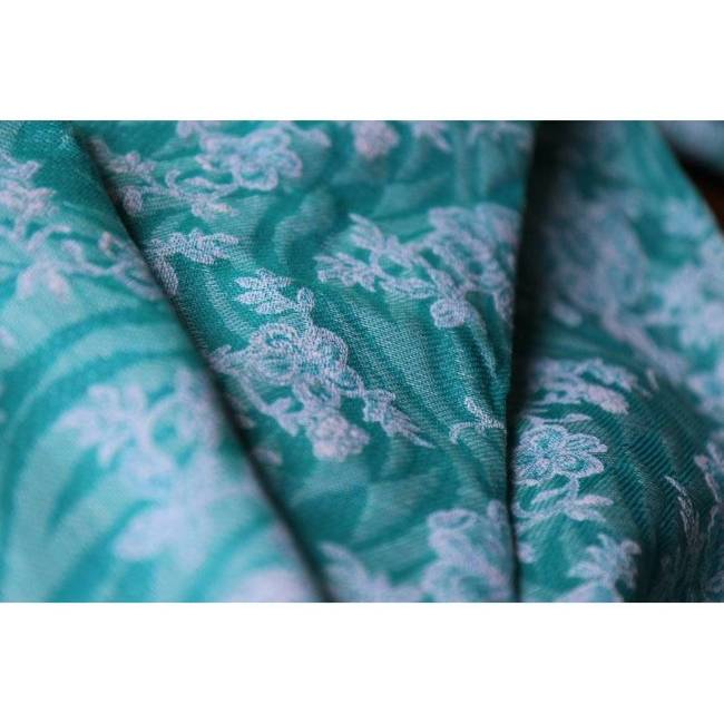 Woven Wrap Yaro Slings - Anemone Trinity Emerald Linen Seacell