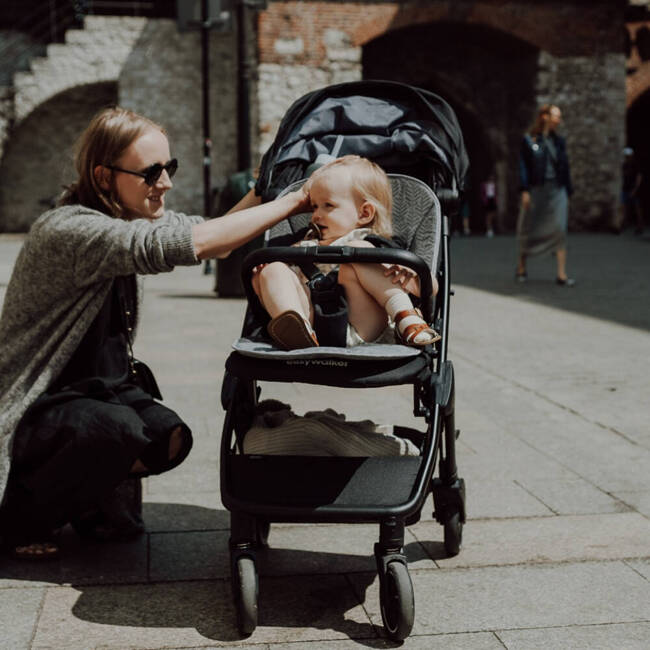 Zaffiro - 85 cm Stroller Insert - Organic Grey Air