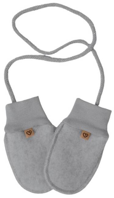 Zaffiro - Children's Mittens - Grey Premium Wool 0-12m