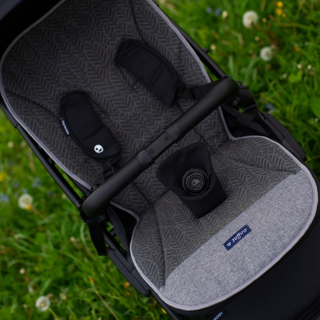 Zaffiro - Premium Wool Stroller Insert Grey 85 cm