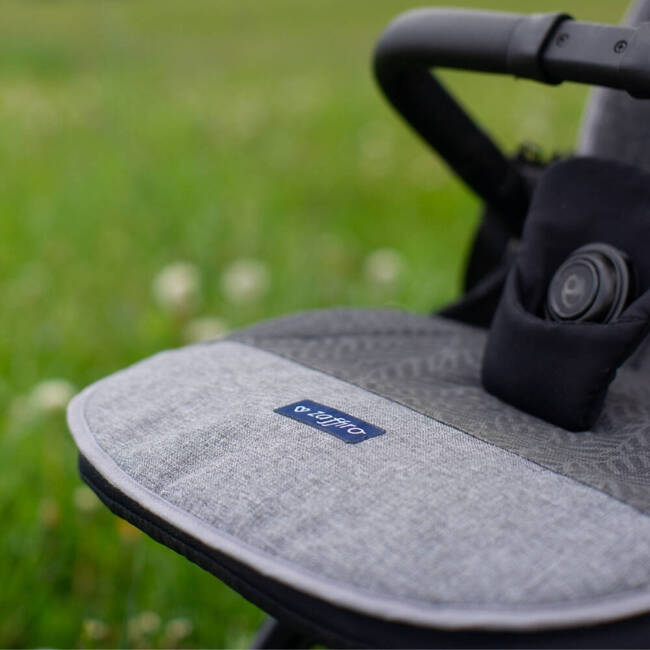 Zaffiro - Premium Wool Stroller Insert Grey 85 cm