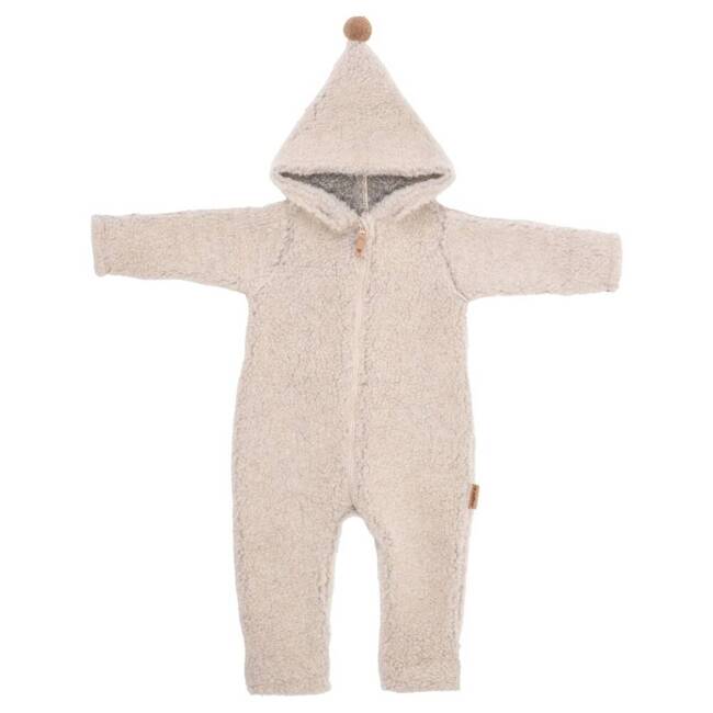 Zaffiro - Woolen Romper Suit - Wool Lamb Beige