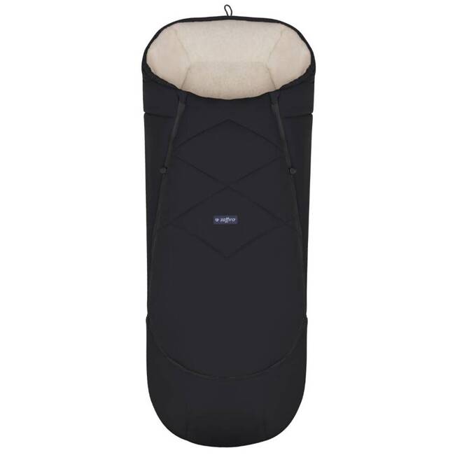 Zaffiro - Zaffiro Everest Stroller Sleeping Bag Beige Premium Wool + Black