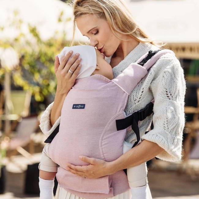 Zaffiro - baby carrier Embrace: Melange Pink