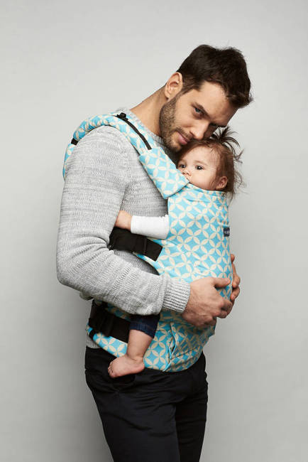 Zaffiro - baby carrier Embrace: Mosaic Blue