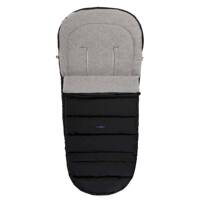 Baby carriage footmuff iGrow 4.0 Grey Wool premium + Black