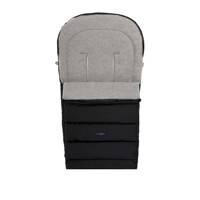 Baby carriage footmuff iGrow 4.0 Grey Wool premium + Black