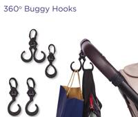 Dooky 360° Swivel Hooks for Strollers (Set of 2)