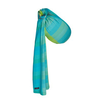 Zaffiro Ring Sling - Hug Me - Turquoise and Lime Green Stripes