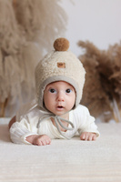 Zaffiro - Tulip Hat 100% Wool – Lamb S (0-6m) Beige