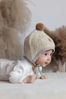 Zaffiro - Tulip Hat 100% Wool – Lamb S (0-6m) Beige