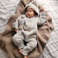 Zaffiro - Woolen Romper Suit - Wool Lamb Beige