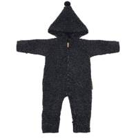 Zaffiro - Woolen Romper Suit - Wool Lamb Graphite