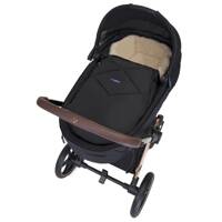 Zaffiro - Zaffiro Everest Stroller Sleeping Bag Beige Premium Wool + Black