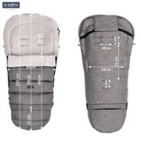 Zaffiro iGrow 2.0 Plush Sleeping Bag Melange Grey