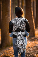 Chusta tkana Be Lenka - Zebra Black&White