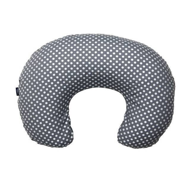 Breastfeeding pillow Zaffiro - Luli Silber and grey spots