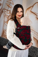 Qusy carrier / She liked Roses - adjustable ergonomic carrier 