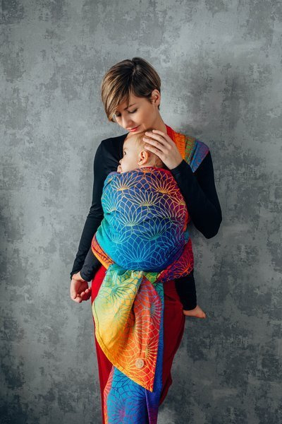 Woven wrap LennyLamb - Rainbow Lotus