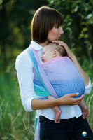 Chusta tkana Little Frog Aurora Cube