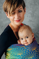 Chusta tkana LennyLamb - Lotos Tęczowy