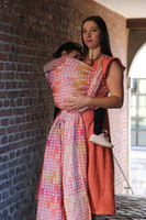 Chusta tkana Yaro Slings - Petals Ultra Caramel Rainbow Linen